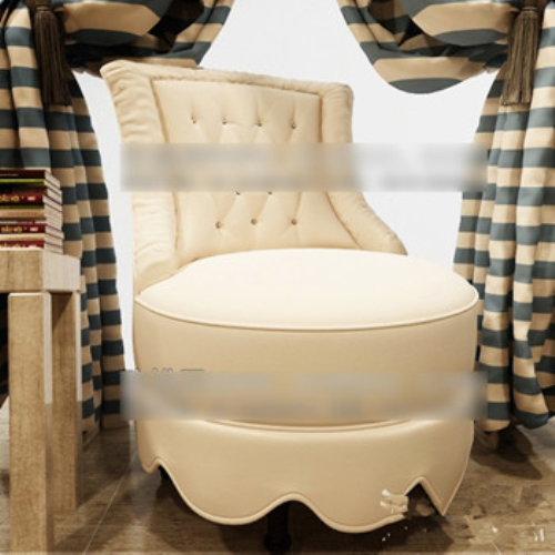 Comfortable round sofa 3d model