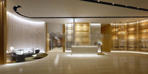 3d model of corporate indoor hall