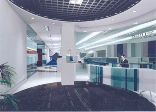 3d model of the company reception