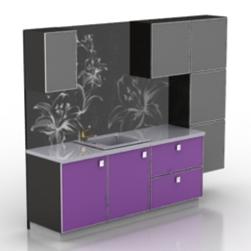 black cool cupboard 3D models