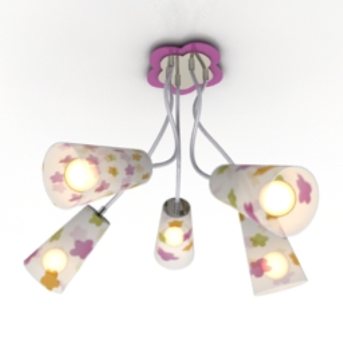 boudoir pink chandelier pattern model