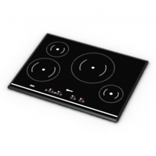 high-end 3D model gas stove