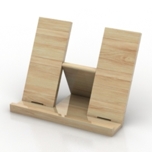 wooden model by the board