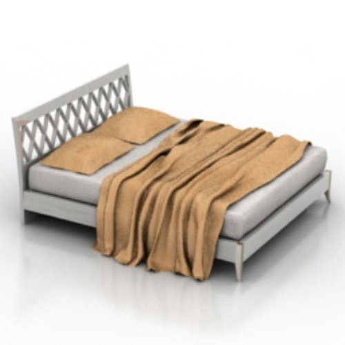 white double bed model