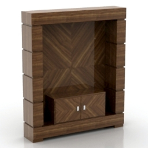 brown retro cabinet model