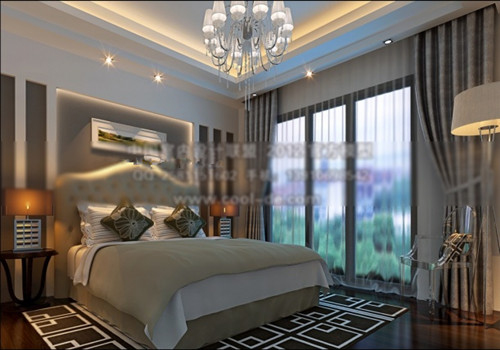 Modern style bedroom 3d model