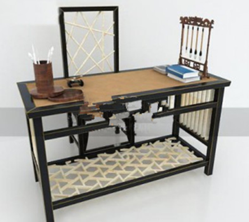 Retro Table 3d model