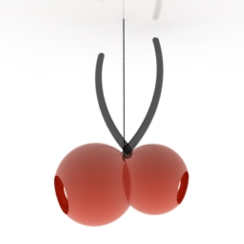 Cherry-like red chandelier model