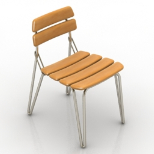 Common wooden chair model