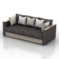 Modern style luxury sofa 3d model