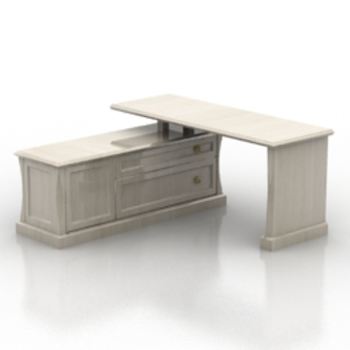 Combination desk 3d model
