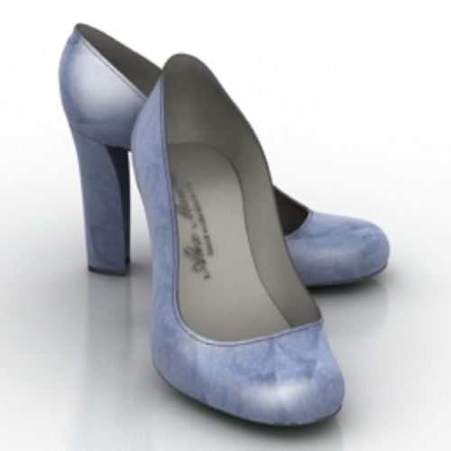 blue heels 3d models