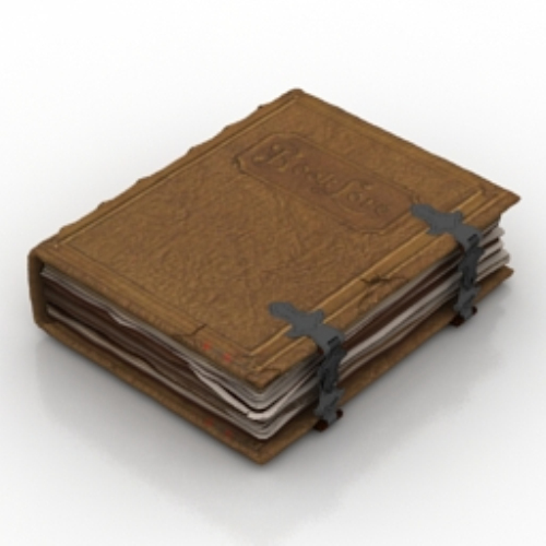 sheepskin book model