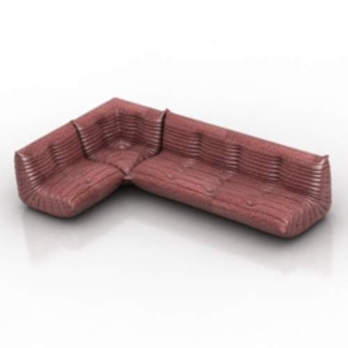red plush sofa models