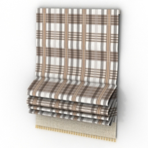 model plaid curtains