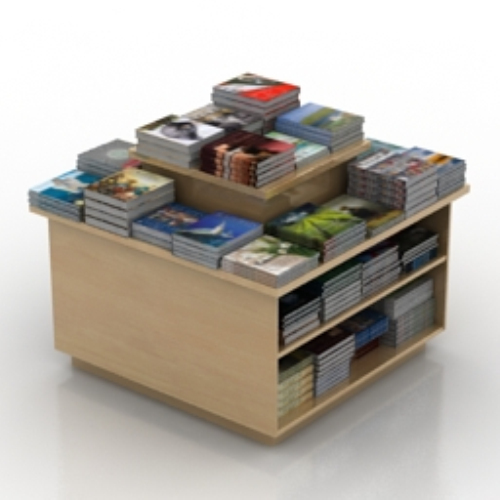 cluttered desk book model