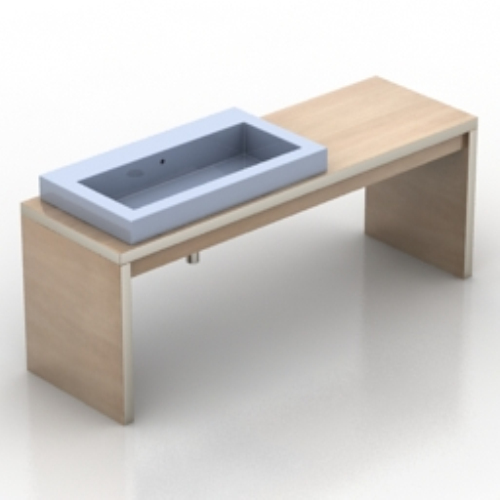 simple wooden table model