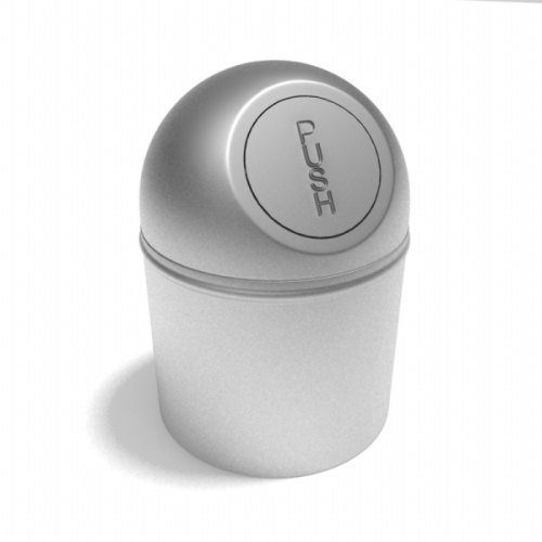 Mini trash can in 3D