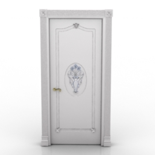 white wooden door model