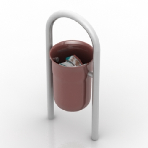 brown trash 3D models