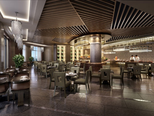 3d model cafeteria lobby