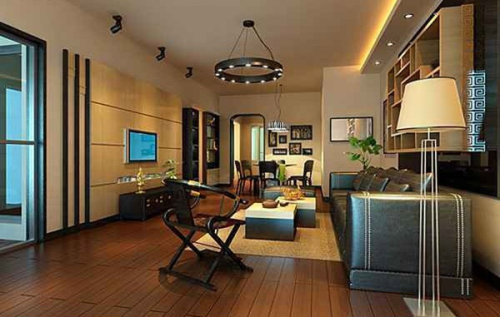 European style living room decorative effect diagram