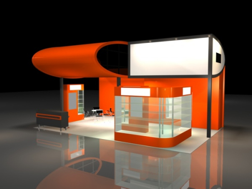 Orange Creative Hall 3d model