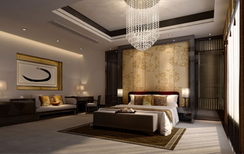 Deluxe bedroom 3d model