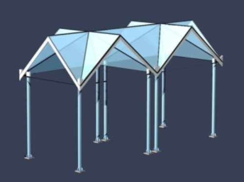 Gallery frame shed 3d model