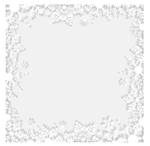 Creative snowflake border background vector material
