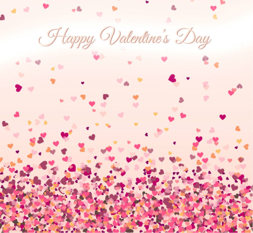 Valentine love heartbreak confetti vector material