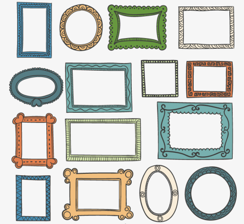 15 of the painted cartoon photo design vector material