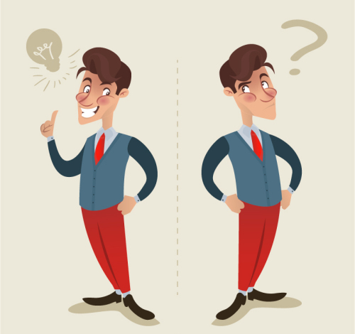 Vector design creative business man