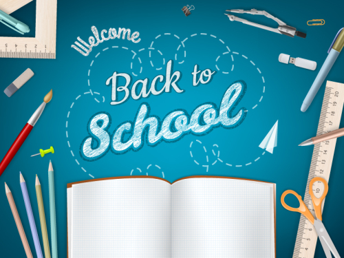 Opening welcome poster vector