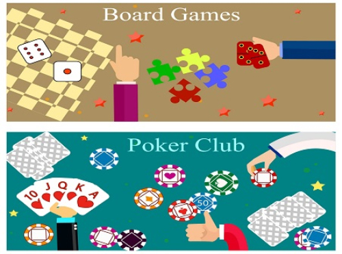 poker board gambling games banner